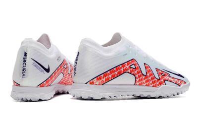 Men's Nike Air Zoom Mercurial Vapor 15 Elite TF Football Shoes - White/Red/Black
