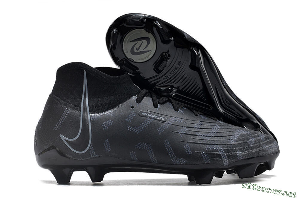 Men's Nike Phantom Luna Elite NU FG Football Boots - Black/Grey 2