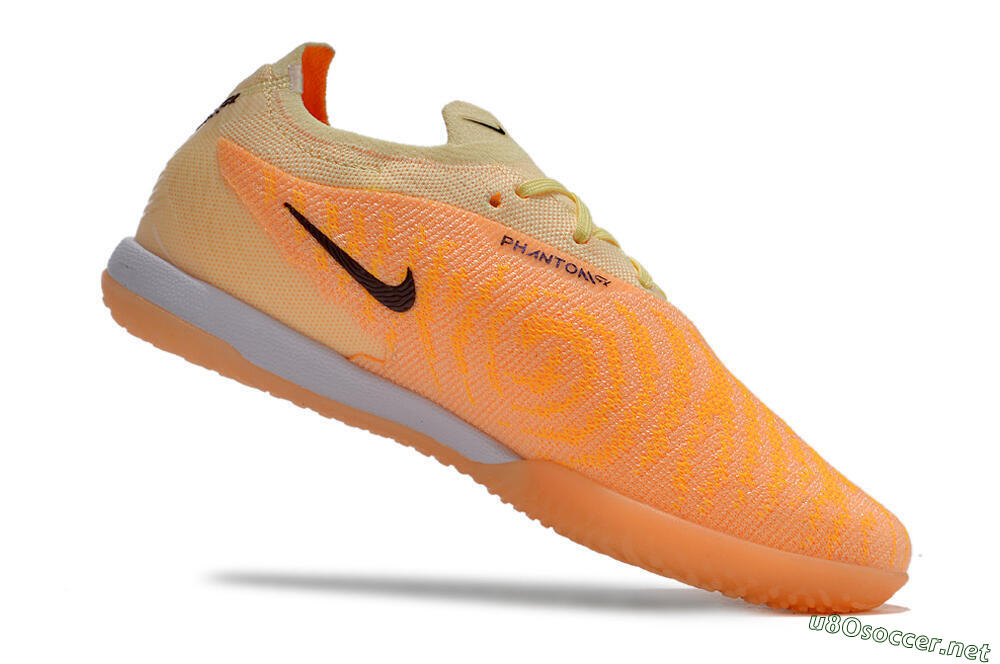 Men's Nike Phantom GX Elite IC Football Shoes - Orange/Pink/Black 4