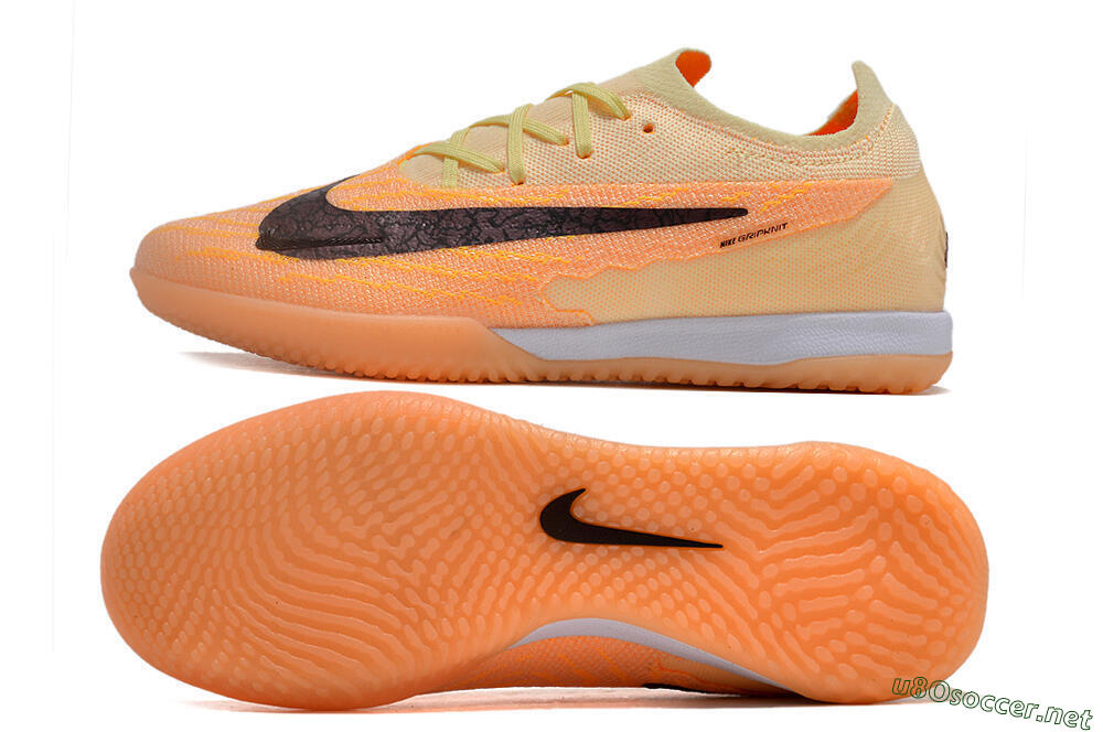 Men's Nike Phantom GX Elite IC Football Shoes - Orange/Pink/Black 1
