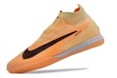 Men's Nike Phantom GX Elite DF Link IC Football Shoes - Orange/Pink/Black