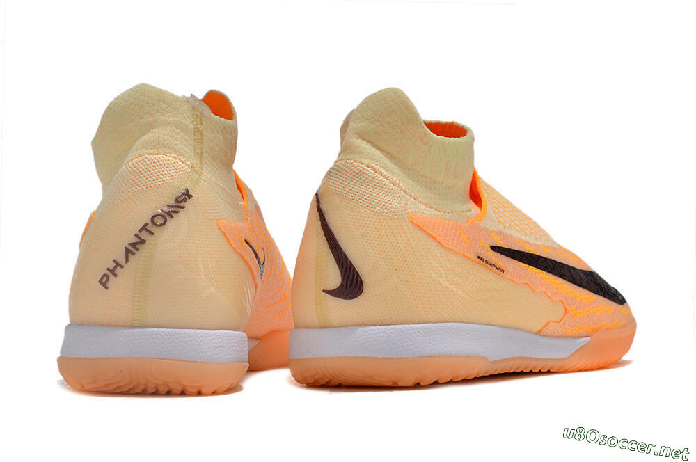 Men's Nike Phantom GX Elite DF Link IC Football Shoes - Orange/Pink/Black 6