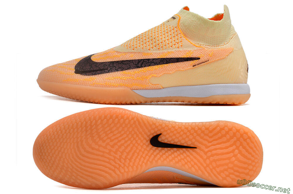 Men's Nike Phantom GX Elite DF Link IC Football Shoes - Orange/Pink/Black 1