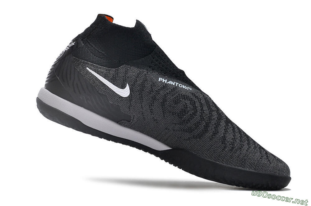 Men's Nike Phantom GX Elite DF Link IC Football Shoes - Grey/Black/White 4