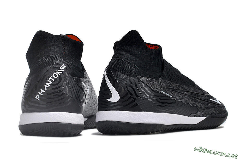 Men's Nike Phantom GX Elite DF Link IC Football Shoes - Grey/Black/White 6