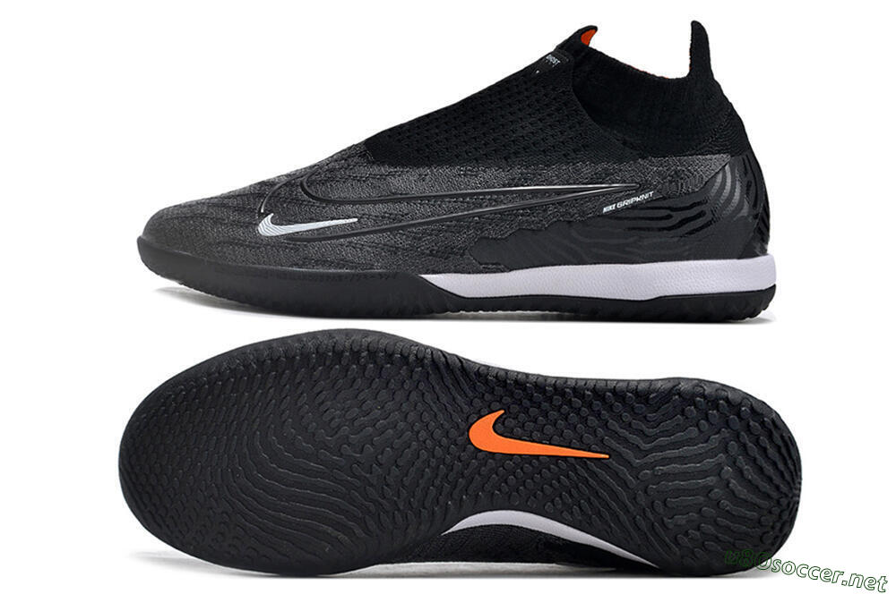 Men's Nike Phantom GX Elite DF Link IC Football Shoes - Grey/Black/White 1