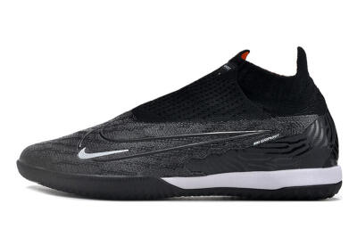 Men's Nike Phantom GX Elite DF Link IC Football Shoes - Grey/Black/White