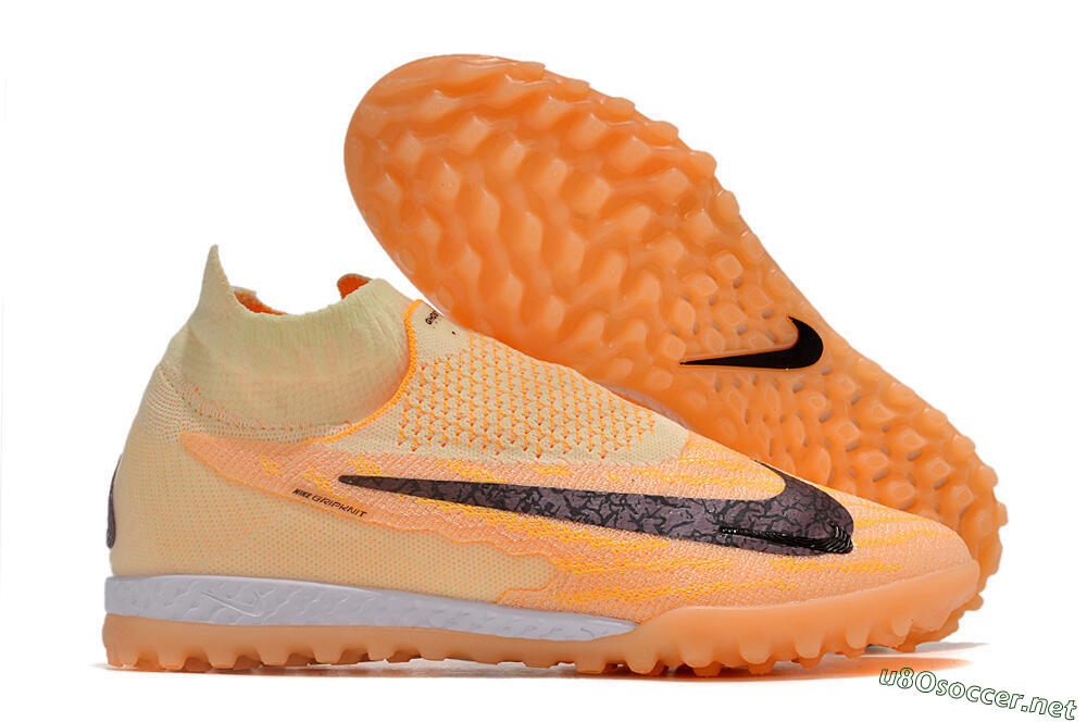 Men's Nike Phantom GX Elite DF Link TF Football Shoes - Orange/Pink/Black 2