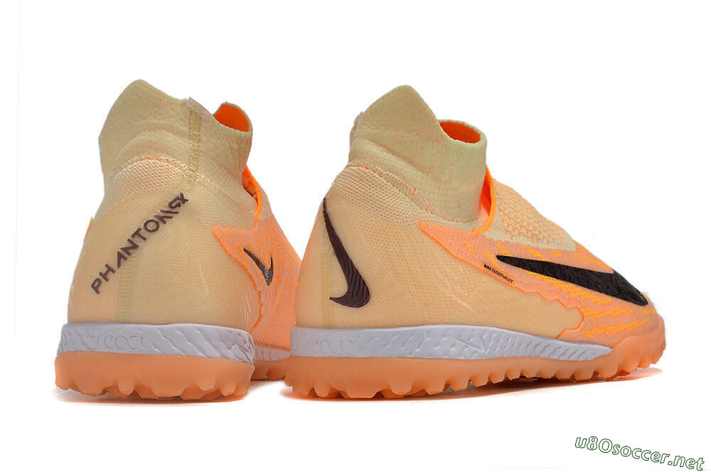 Men's Nike Phantom GX Elite DF Link TF Football Shoes - Orange/Pink/Black 5