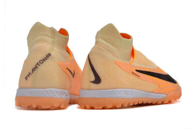 Men's Nike Phantom GX Elite DF Link TF Football Shoes - Orange/Pink/Black