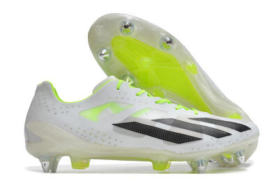 Men's Adidas X Crazyfast.1 SG Football Boots - White/Black/Green