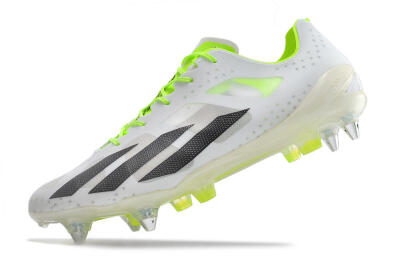Men's Adidas X Crazyfast.1 SG Football Boots - White/Black/Green