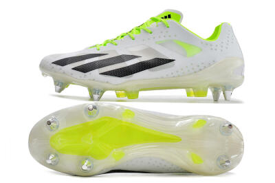 Men's Adidas X Crazyfast.1 SG Football Boots - White/Black/Green