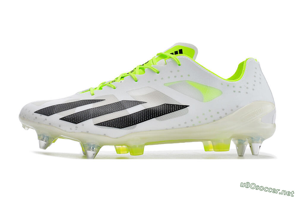 Men's Adidas X Crazyfast.1 SG Football Boots - White/Black/Green 0