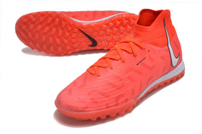 Men's Nike Phantom GX DF Elite TF Football Shoes - Red/Silver/Black