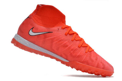 Men's Nike Phantom GX DF Elite TF Football Shoes - Red/Silver/Black