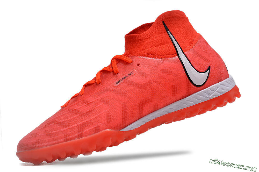 Men's Nike Phantom GX DF Elite TF Football Shoes - Red/Silver/Black 5