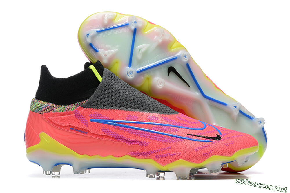 Men's Nike Phantom GX Elite DF FG Football Boots - Red/Blue/Yellow/Black 2