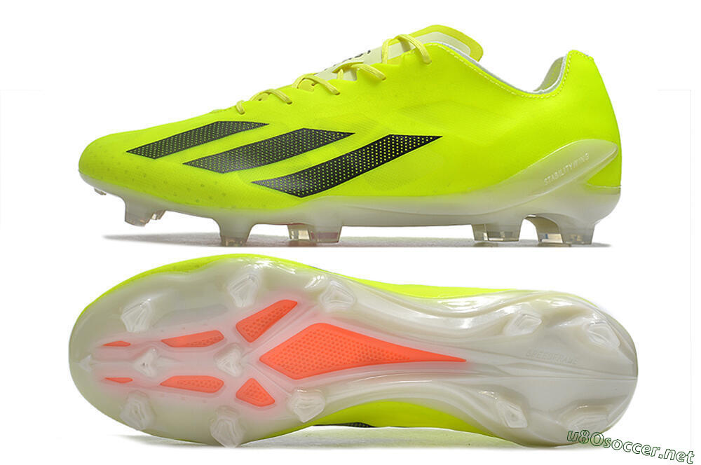 Men's Adidas X Crazyfast+ FG Football Boots - Yellow/Black 1