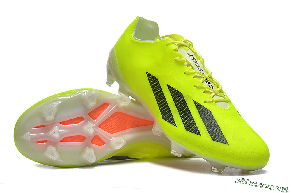 Men's Adidas X Crazyfast+ FG Football Boots - Yellow/Black 3