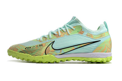 Unisex Nike Air Zoom Mercurial Vapor 15 Pro TF Football Shoes - Jade/Yellow/Black