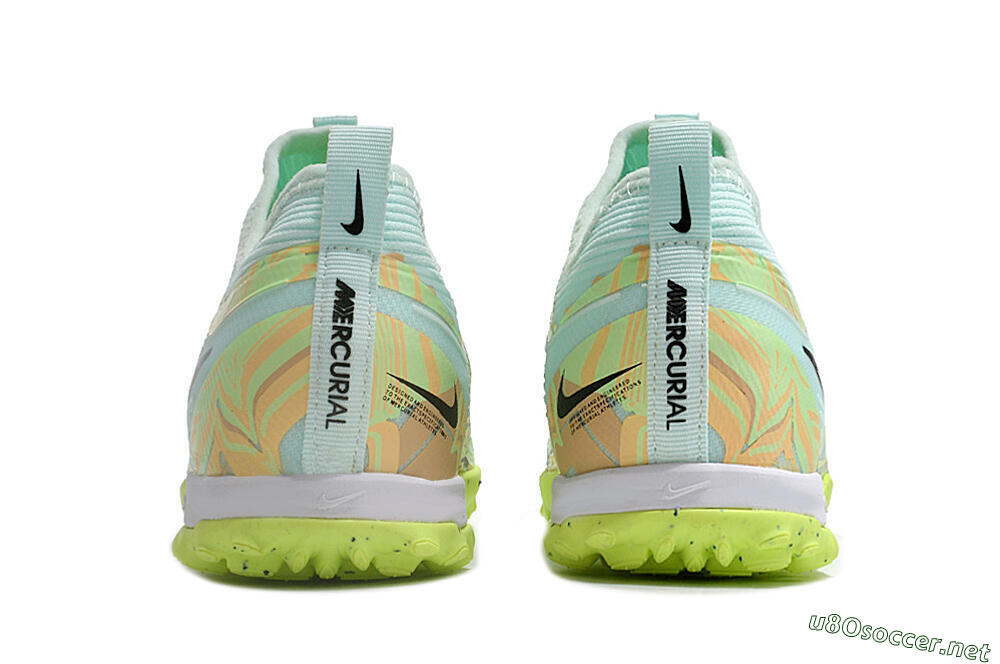 Unisex Nike Air Zoom Mercurial Vapor 15 Pro TF Football Shoes - Jade/Yellow/Black 5