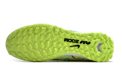 Unisex Nike Air Zoom Mercurial Vapor 15 Pro TF Football Shoes - Jade/Yellow/Black