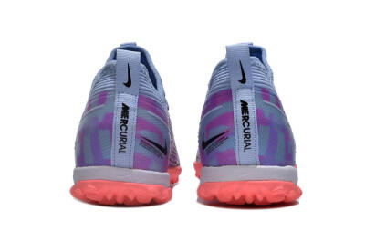 Unisex Nike Air Zoom Mercurial Vapor 15 Pro TF Football Shoes - Silver/Purple/Red