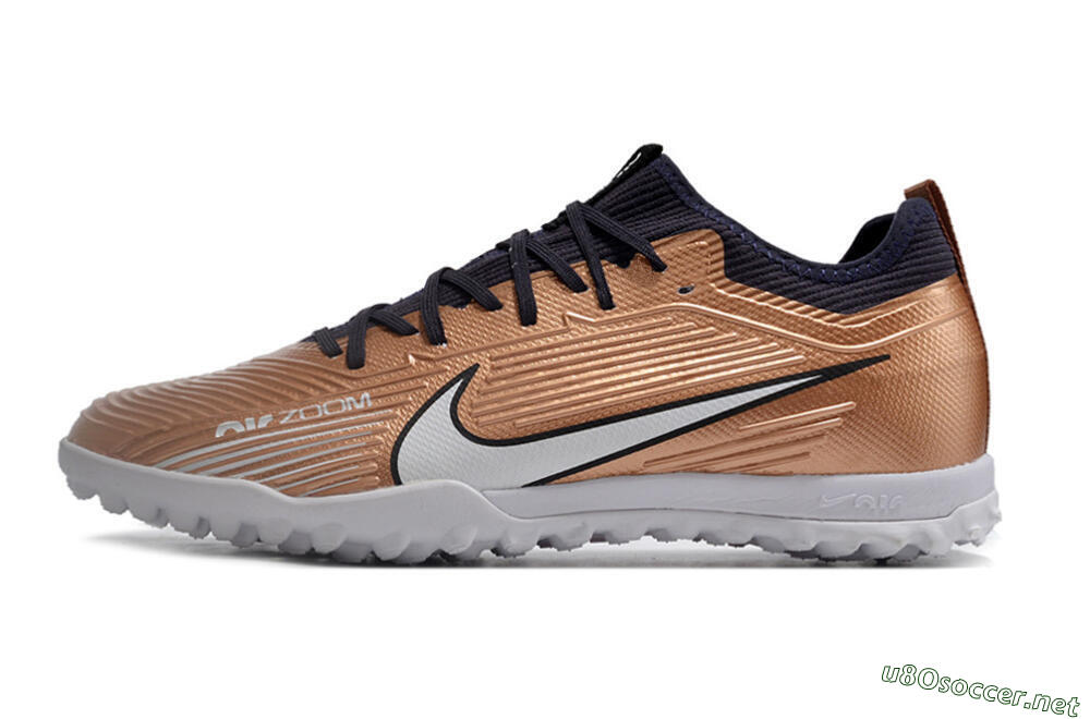 Unisex Nike Air Zoom Mercurial Vapor 15 Pro TF Football Shoes - Rose Gold/Black/White 0