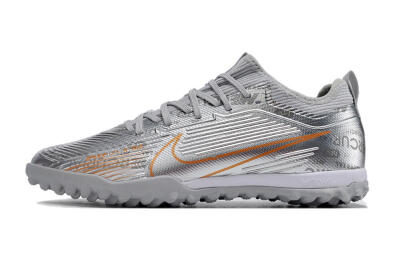 Unisex Nike Air Zoom Mercurial Vapor 15 Pro TF Football Shoes - Silver/Gold/Black