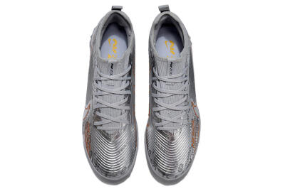Unisex Nike Air Zoom Mercurial Vapor 15 Pro TF Football Shoes - Silver/Gold/Black
