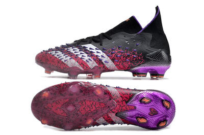 Unisex Adidas Predator Freak.1 FG Football Boots - Black/Pink/Purple/Gold