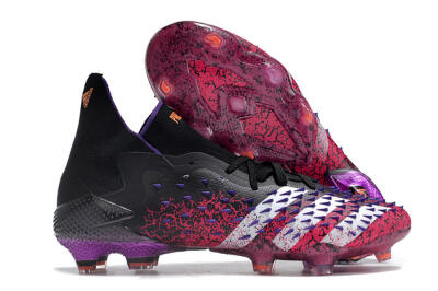 Unisex Adidas Predator Freak.1 FG Football Boots - Black/Pink/Purple/Gold
