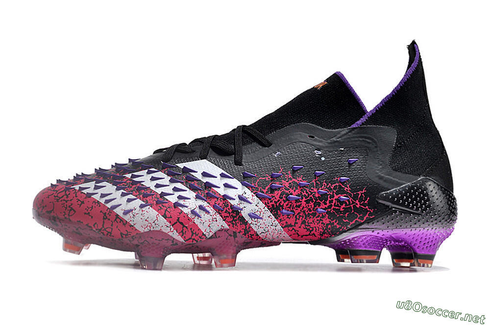 Unisex Adidas Predator Freak.1 FG Football Boots - Black/Pink/Purple/Gold 0