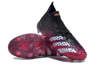 Unisex Adidas Predator Freak.1 FG Football Boots - Black/Pink/Purple/Gold