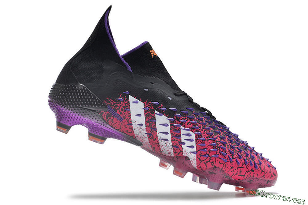 Unisex Adidas Predator Freak.1 FG Football Boots - Black/Pink/Purple/Gold 4