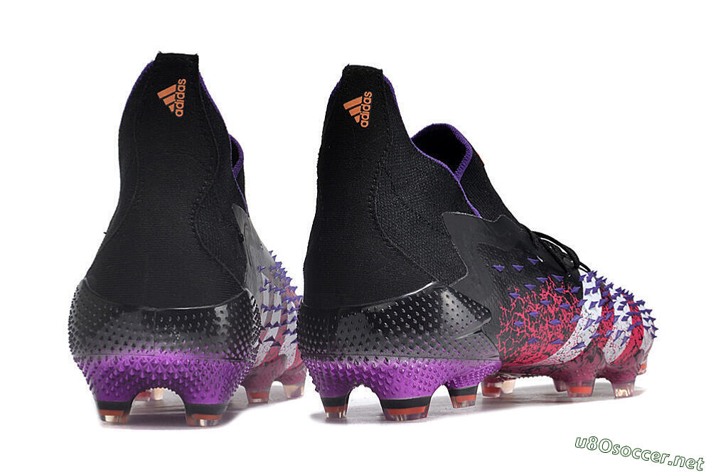 Unisex Adidas Predator Freak.1 FG Football Boots - Black/Pink/Purple/Gold 6