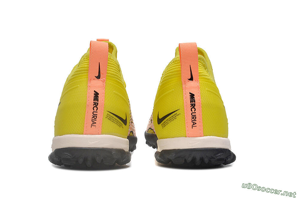 Unisex Nike Air Zoom Mercurial Vapor 15 Pro TF Football Shoes - Yellow/Pink/White/Black 5