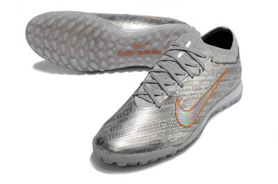 Unisex Nike Air Zoom Mercurial Vapor 15 Elite TF Football Shoes - Silver/Gold