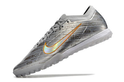 Unisex Nike Air Zoom Mercurial Vapor 15 Elite TF Football Shoes - Silver/Gold