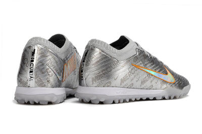 Unisex Nike Air Zoom Mercurial Vapor 15 Elite TF Football Shoes - Silver/Gold