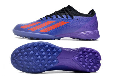 Men's Adidas X Crazyfast.1 TF Football Shoes - Blue/Red/Purple