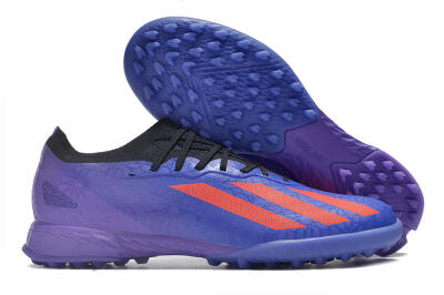 Men's Adidas X Crazyfast.1 TF Football Shoes - Blue/Red/Purple