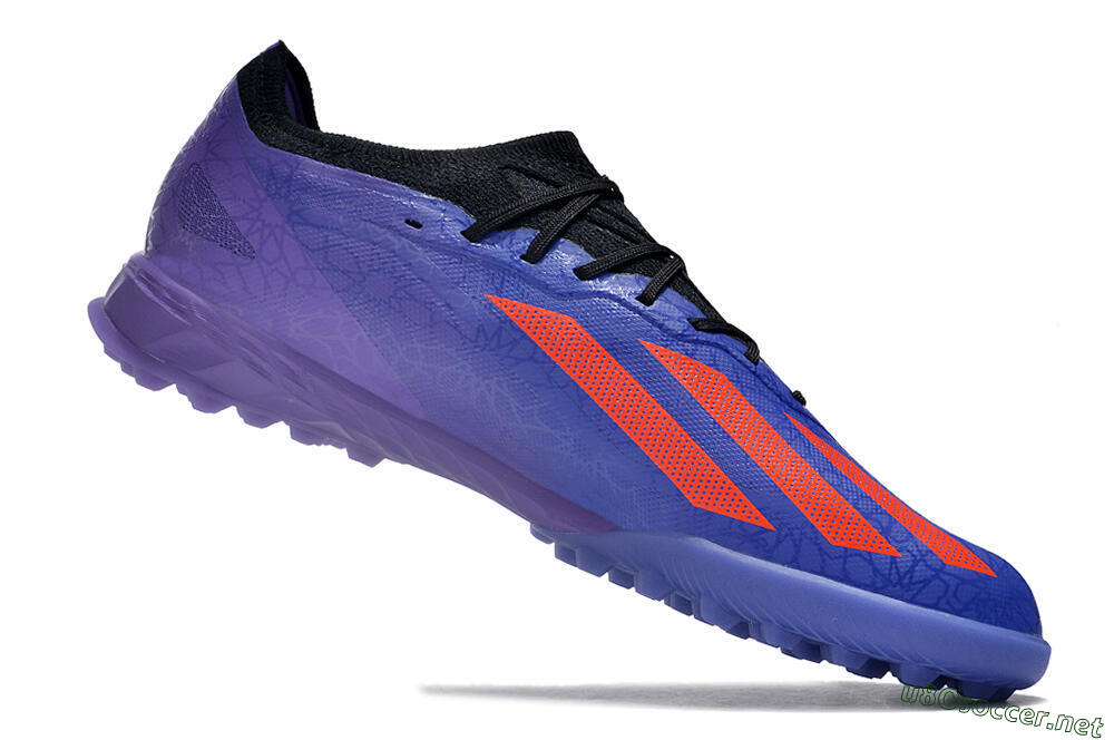 Men's Adidas X Crazyfast.1 TF Football Shoes - Blue/Red/Purple 4