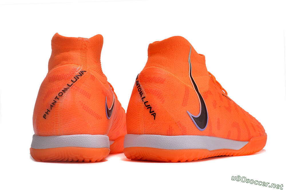 Men's Nike Phantom Luna Elite NU IC Football Shoes - Orange/Purple/Black 6