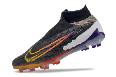 Unisex Nike Phantom GX Elite FG Football Boots - Black/Yellow/Orange/Purple