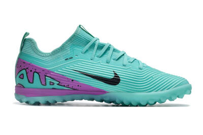 Unisex Nike Air Zoom Mercurial Vapor 15 Pro TF Football Shoes - Jade/Black/Purple