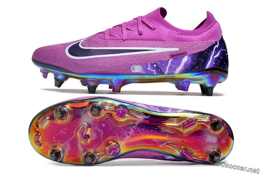 Men's Nike Phantom GX Elite SG Football Boots - Purple/White/Gold 1