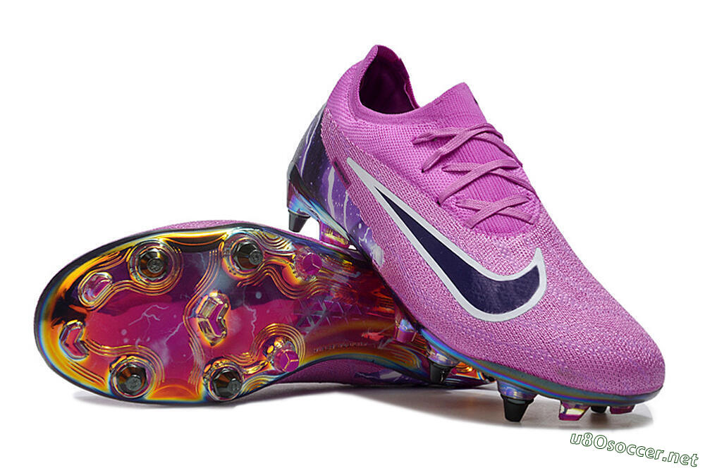 Men's Nike Phantom GX Elite SG Football Boots - Purple/White/Gold 3