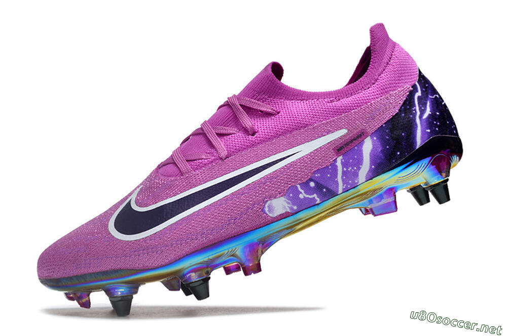 Men's Nike Phantom GX Elite SG Football Boots - Purple/White/Gold 5